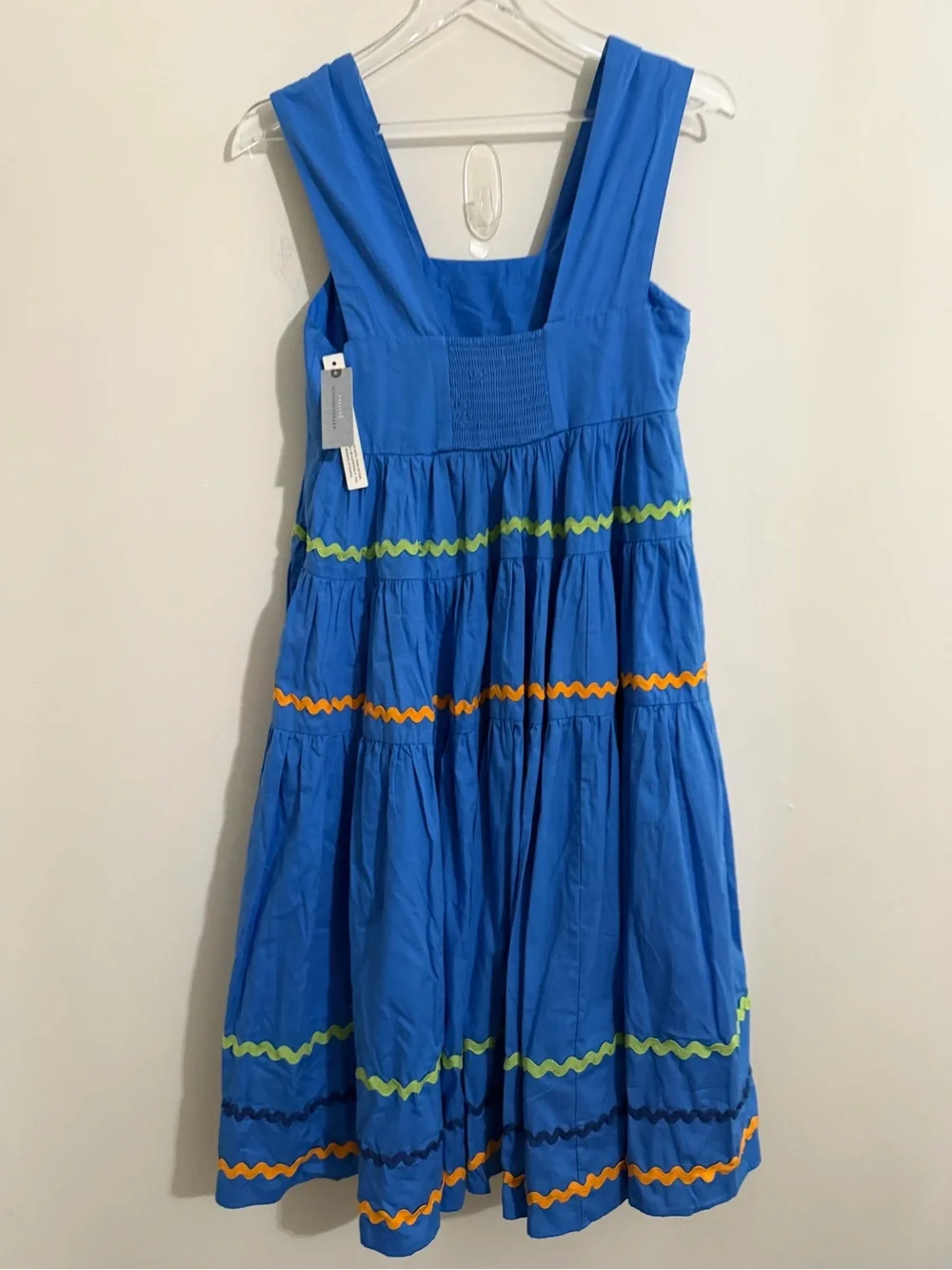 Anthropologie The Helena Square Neck Tiered Midi Dress NWT! - Picture 8 of 16